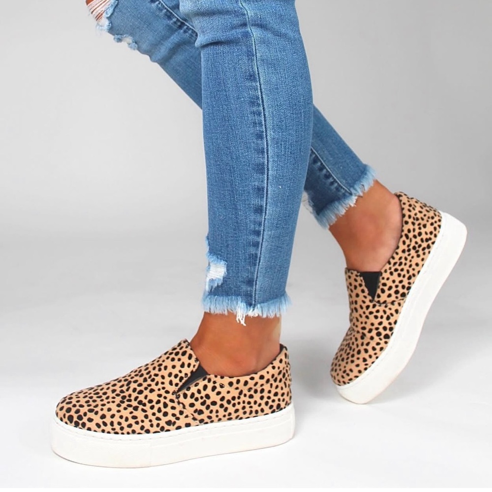 BAMBOO Leopard Print Slip-On Sneakers Shop Talulah